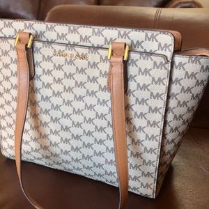 MK Handbag, Brown 11” long 10” tall very spacious inside,